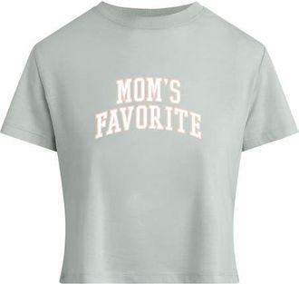 Favorite Daughter Moms Favorite Crop T-Shirt in Light Sage/White at Nordstrom, Size Xx-Large