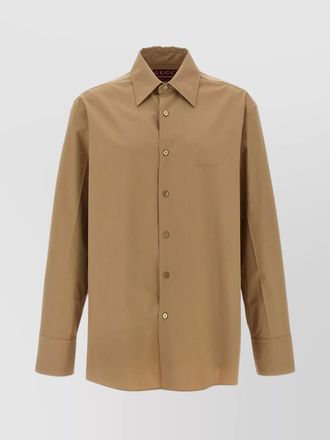 Gucci logo shirt featuring button-down collar