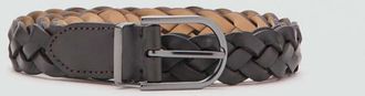 Mango Cintura 100% pelle intrecciata marrone - Uomo - 100 - MANGO MAN