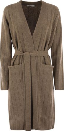 Max Mara Womens Giusto - Long Cardigan In Cashmere Yarn - Sage Green - Size X-Small