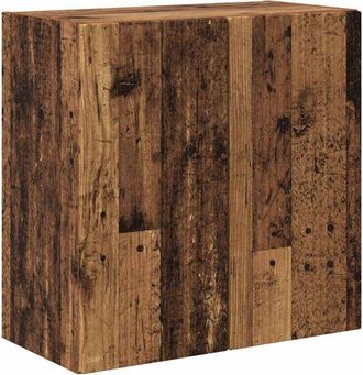 vidaXL Mueble De Tv Montado En La Pared Madera Envejecida Vidaxl