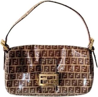 Fendi Pre-owned Baguette Tas - Dames - Vintage Schoudertas - Bruin - ONE Size - Vintage