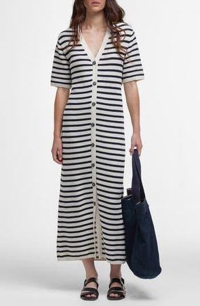 Barbour Isla Breton Stripe Cotton Maxi Dress in Multi Stripe at Nordstrom Rack, Size 10 Us / 14 Uk