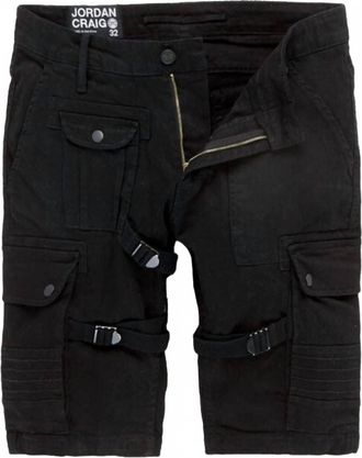 Jordan Craig Mens Cairo Cargo Shorts In Black