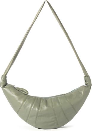 Christophe Lemaire medium Croissant bag - unisex - Bos Taurus/Cotton - One Size - Green