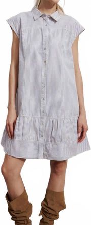 M&eacute;lissa Nepton Laia Mini Dress In Blue/white Stripe