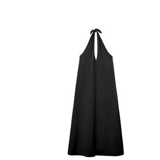 Mymarini Allday Pareo Long Kleid f&uuml;r Damen | schwarz