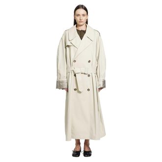 Maison Margiela Cotton Twill Trench Coat
