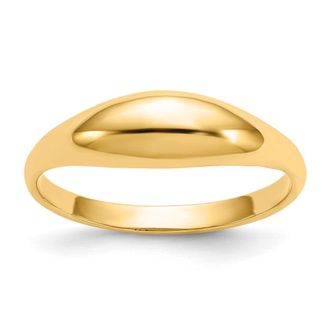 Diamond2Deal 14k Yellow Gold Polished Dome Ring