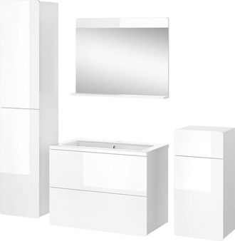 Vicco Conjunto De Muebles De Ba&ntilde;o Izan, Blanco, 5 Partes, Vicco