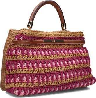 ViaMailBag Tassen, Dames, Veelkleurig, ONE Size, Alma Raffia Tas