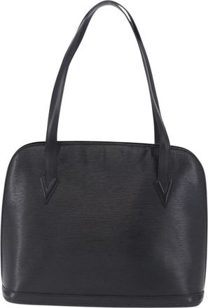 Louis Vuitton Lussac Epi Leather Black Leather Handbag (Pre-Owned)