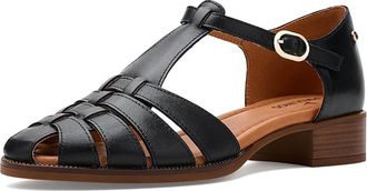 Pikolinos Valencia W7D Womens Flat Shoes Black : EU 41 (US Womens 10-10.5) B - Medium, Leather