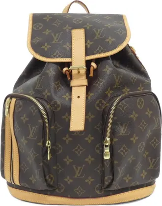 Louis Vuitton Marron Coated Canvas Backpack (Pre-Owned)