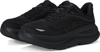 Hoka One One Bondi 9 Mens Shoes Black/Black : 10.5 4E - Extra Wide, Rubber