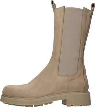 Elena Iachi Amphibious Enkellaars - Dames - Chelseaboots - Beige - 39 EU - Leer - Schoenen