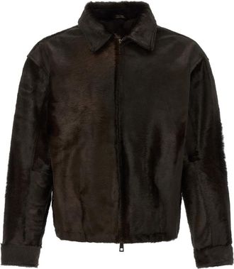 Giorgio Brato Brown Shirt Collar Jacket