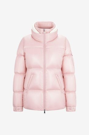 Moncler Kurze Daunenjacke aus Nylon und Strick Vistule