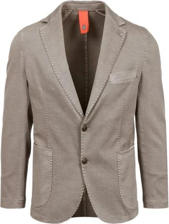 Bharnaba R-7002.Fango Jacket - Heren - Blazers - Beige - XL - Katoen - Jassen