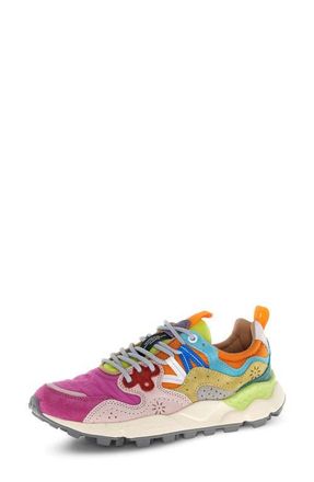 Flower Mountain Yamano 3 Sneaker in Fuchsia/Pink/Orange at Nordstrom, Size 9-9.5Us
