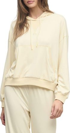 Barefoot Dreams Butterchic Crop Hoodie in Daffodil at Nordstrom, Size X-Small