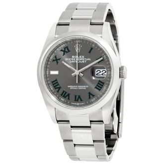 Rolex Datejust 36 Automatic Grey Dial Ladies Watch 126200GYRO