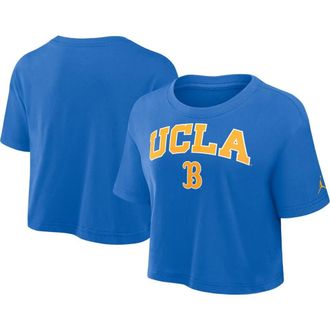 Jordan Brand Womens Jordan Brand Blue UCLA Bruins Athletic Prep Arch Cropped Performance T-Shirt at Nordstrom, Size Small