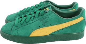 Puma Puma, Schoenen, Heren, Groen, 40 1/2 EU, Groene Clyde Super Sneakers
