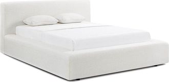 TOV Furniture Tov Furniture Meena Upcycled Linen Storage Queen Bed