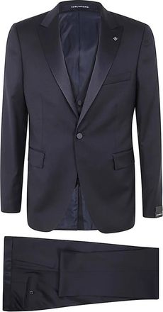 Tagliatore Klassiek Smoking met Gilet - Heren - Business pakken - Blauw - 2XL - Wol - Kostuums