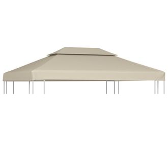 Berkfield Home Gazebo Cover Canopy Replacement 310 g / m &sup2; Beige 3 x 4 m