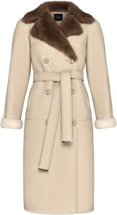 Cesare Gaspari Mujer, Abrigos, Beige, Talla: XL