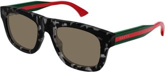 Gucci GG1991S 002 Mens Sunglasses Tortoiseshell Size 52 - Free RX Lenses - Free RX Lenses