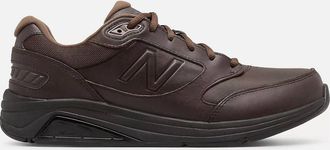 New Balance Mens Leather Walking Shoe In Brown