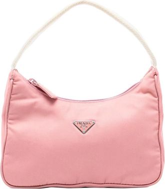 Prada Pre-owned Shoulder Bags, female, Pink, Size: ONE SIZE Pre-owned Vintage Re-Edition Shoulder Bag