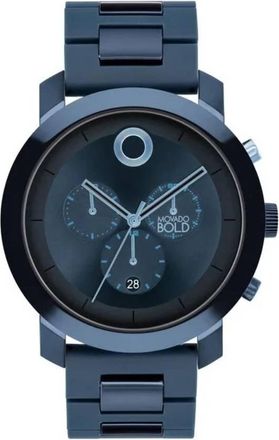 Movado Bold Chronograph Quartz Blue Dial Mens Watch 3601066