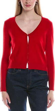 Alberta Ferretti V-Neck Cropped Cashmere Cardigan