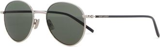 Saint Laurent Silver Metal Sl 865 Sunglasses