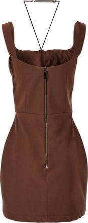 Nensi Dojaka Womens Brown Polyamide Short Dress