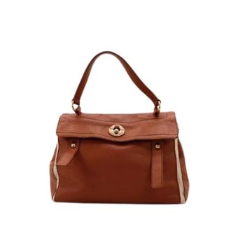 Saint Laurent Pre-owned Handbags, female, Brown, Size: ONE SIZE Pre-owned Le Muse Two Handbag