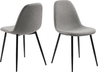 Furniture To Go Wilma Dining Chair in Light Grey Set of 4