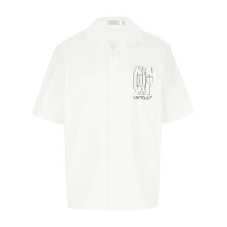 Off-white Short Sleeve Shirts, male, White, Size: S Short Sleeve Shirt