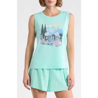 Marika Ana Graphic Tank in H. Frostbite Flowers at Nordstrom Rack, Size X-Large