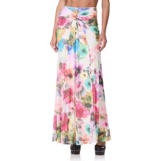 AFRM Amirah Floral Maxi Skirt in Watercolor Blossom at Nordstrom, Size X-Small
