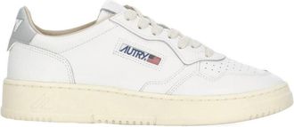 Autry White Medalist Low Leather Sneakers