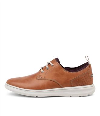 Rockport Mens Zaden Leather Oxford Sneakers In Boston Tan