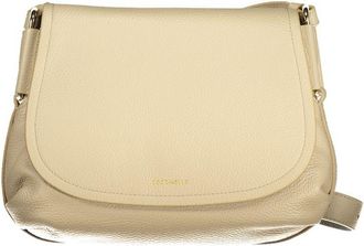 Coccinelle Beige Leather Woman Shoulder Womens Bag