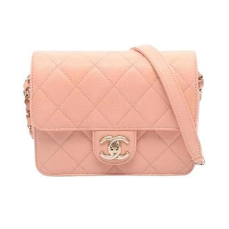 Chanel Pre-owned Matelasse Grained Calf Small Shoulder Bag - Dames - Pre-owned - Roze - Maat: ONE Size Leer