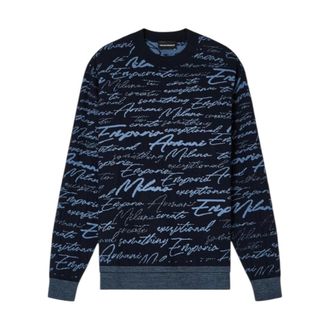 Emporio Armani Sweatshirts, male, Blue, XS, Em002630Af14199