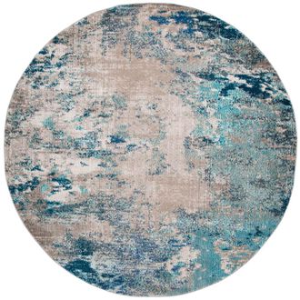 Safavieh Alfombra contempor&aacute;neo de polipropileno azul/beige, 236 x 305 cm